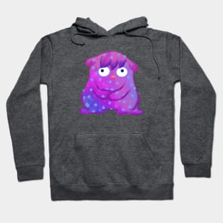 Cute Polka Dot Purple Monster Hoodie